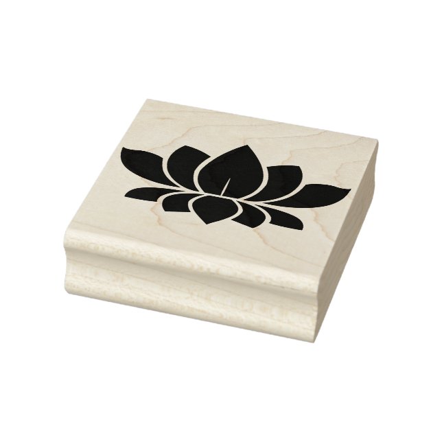 Lotus Blume Gummistempel (Stempel)