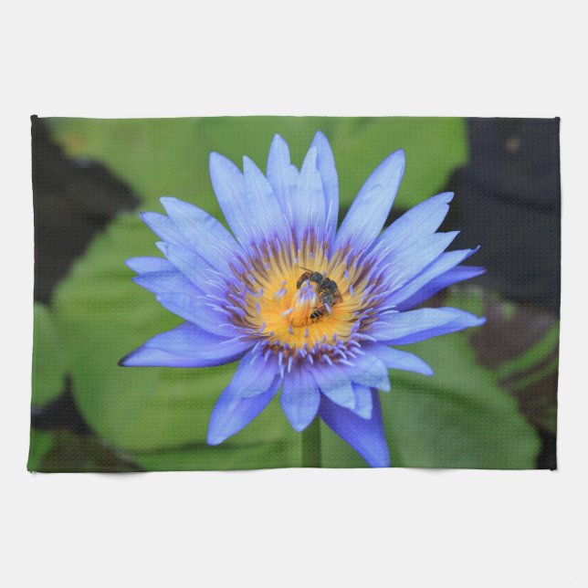 Lotus Blume Handtuch (Horizontal)