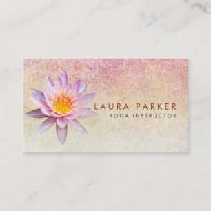 Lotus Blume Holistic Medical Yoga Instructor Visitenkarte