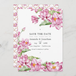 Lotus Blume Indian Wedding Foto Save The Date