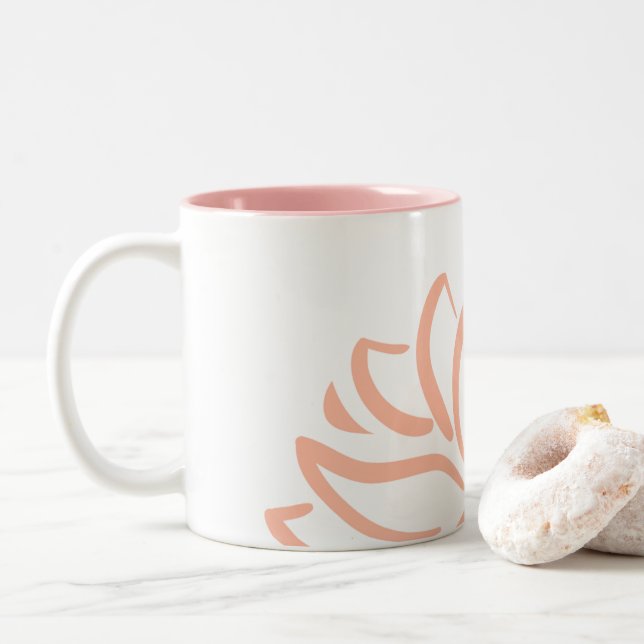 Lotus Blume Kaffee Tasse 11 Unzen (Mit Donut)