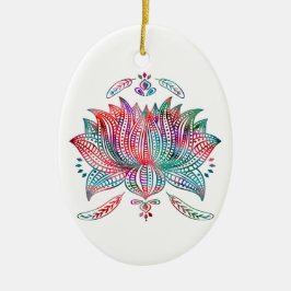Lotus-Blume Keramik Ornament