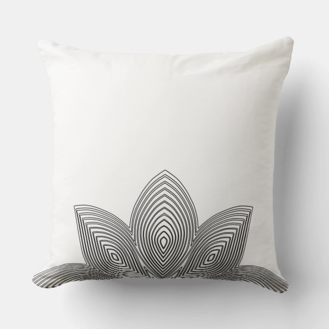 Lotus Blume Kissen (Vorderseite)