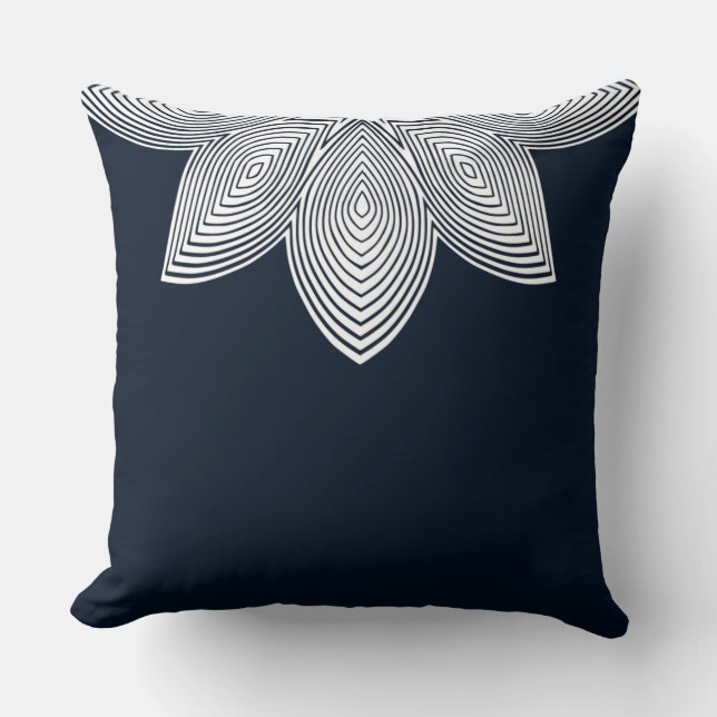 Lotus Blume Kissen (Vorderseite)