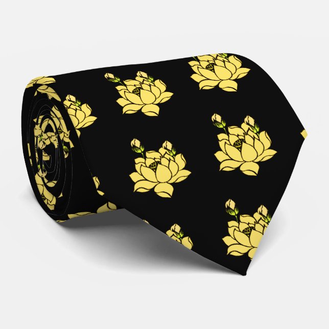 Lotus Blume Krawatte (Gerollt)