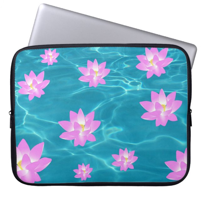 Lotus Blume Laptopschutzhülle (Vorderseite)