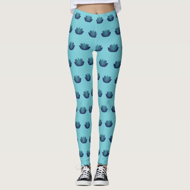 Lotus-Blume Leggings (Vorderseite)