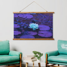 Lotus Blume Lila Blue Türkise Floral Pond Zen
