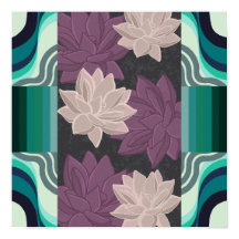 Lotus Blume - Lila Lotus und Pink Lotus