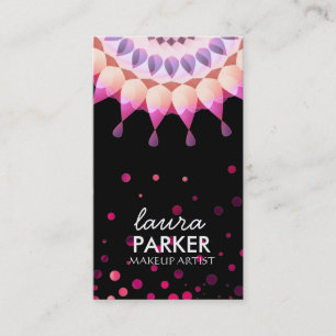 Lotus Blume Logo Elegante Makeup Artist Visitenkarte