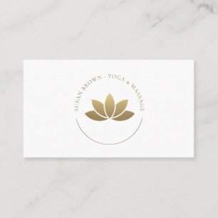 Lotus-Blume-Logo Visitenkarte