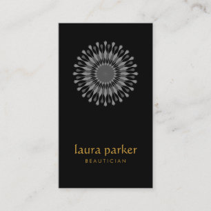Lotus Blume Logos Heiltherapie Yoga Holistische Visitenkarte