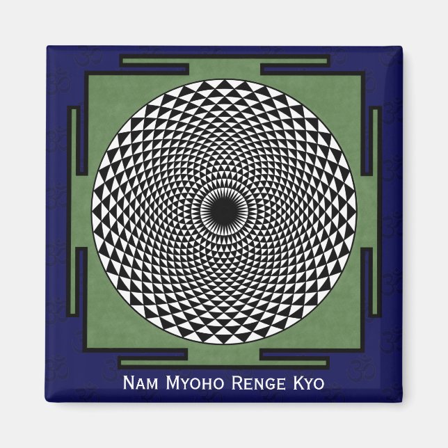 Lotus-Blume-Medizationsrad Magnet (Vorne)