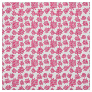 Lotus Blume Muster in rosa Farbe Stoff