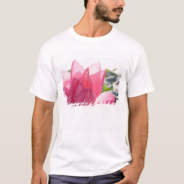 Lotus-Blume [Nelumbo-Speziosum] T-Shirt (Vorderseite)