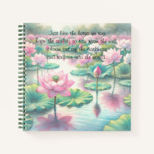 Lotus-Blume Notizbuch