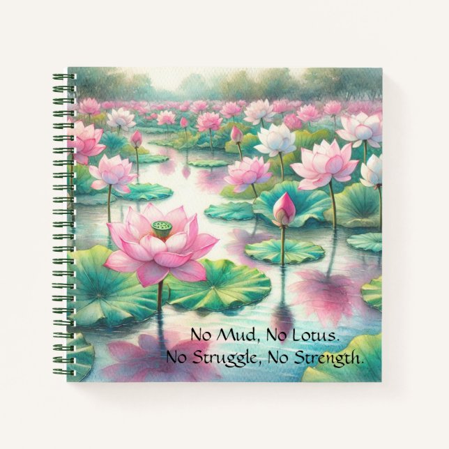 Lotus-Blume Notizbuch (Vorderseite)