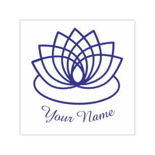 Lotus Blume Permastempel