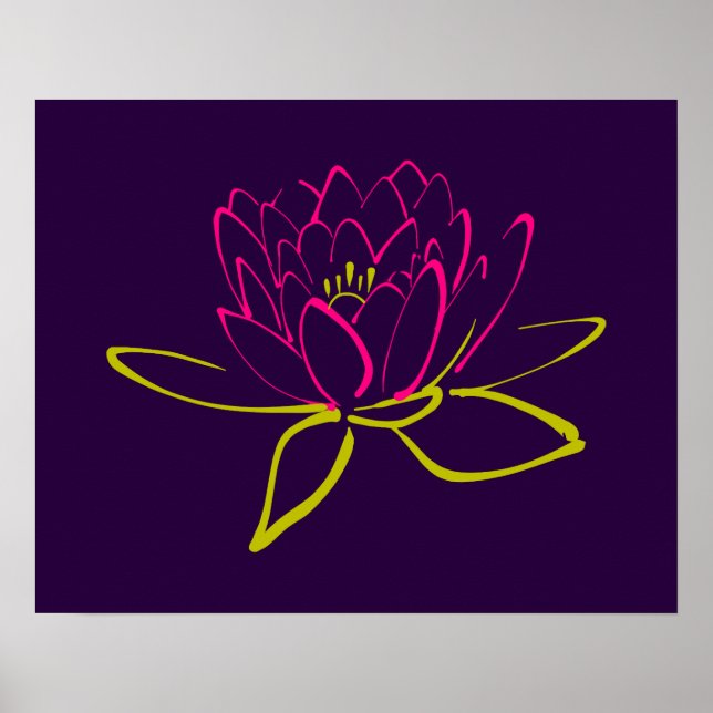 Lotus Blume Poster (Vorne)