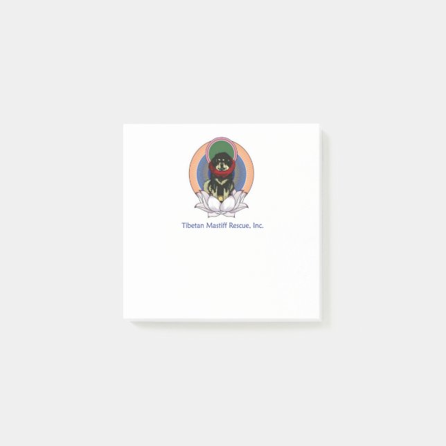 Lotus Blume Postit Notes 3" x 3" Post-it Klebezettel (Vorderseite)