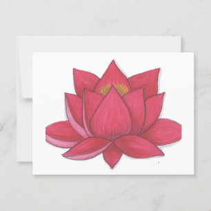 Lotus Blume Postkarte