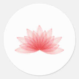 Lotus Blume Runder Aufkleber