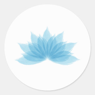 Lotus-Blume Runder Aufkleber