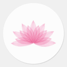 Lotus Blume Runder Aufkleber