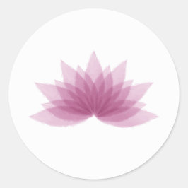 Lotus Blume Runder Aufkleber