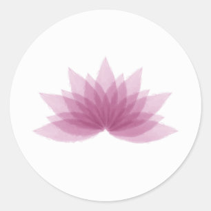 Lotus Blume Runder Aufkleber