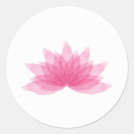 Lotus Blume Runder Aufkleber