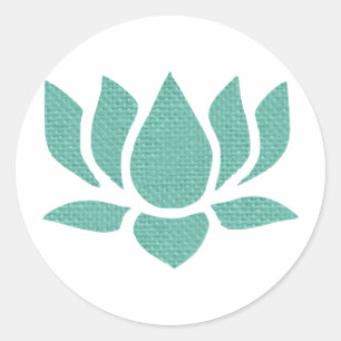 Lotus-Blume Runder Aufkleber