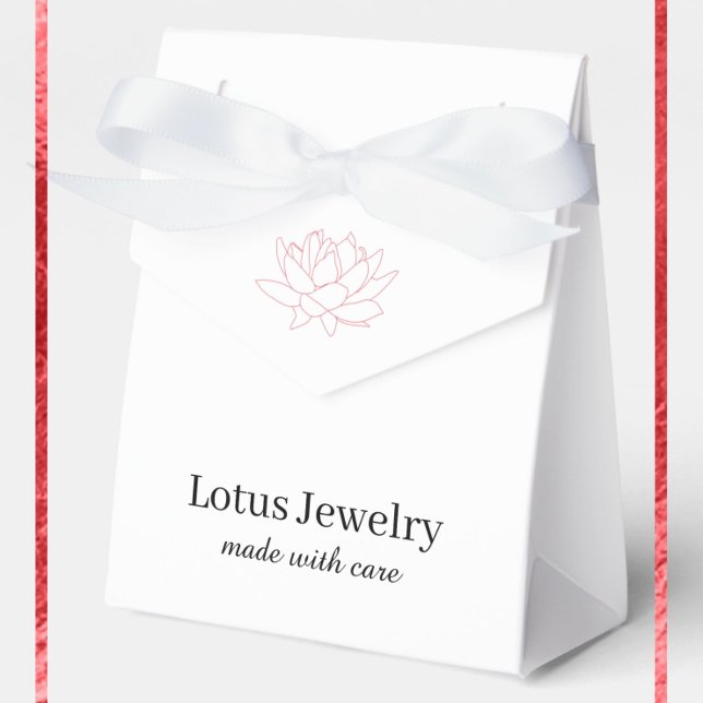Lotus Blume Schmuck Schmuck Logo Brandmarke Geschenkschachtel (Von Creator hochgeladen)