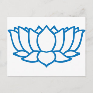 Lotus-Blume-Symbol Postkarte