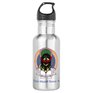 Lotus Blume Tibetischer Mastiff Logo Wasserflasche