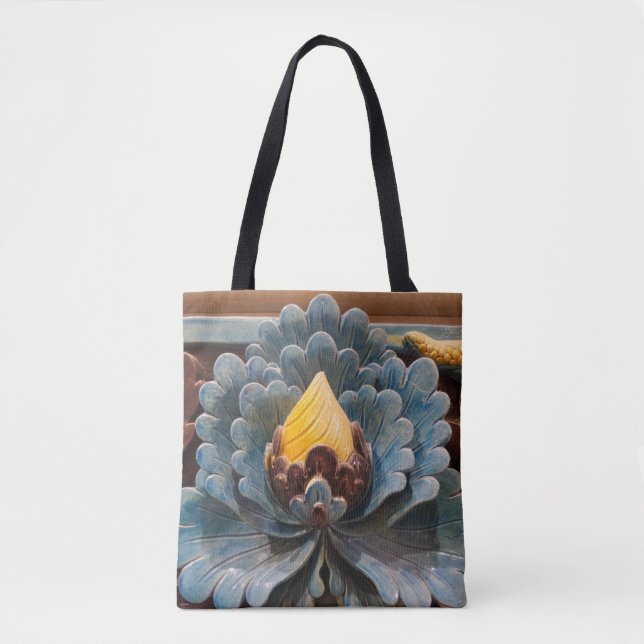 Lotus Blume Tote Bag Tasche (Vorderseite)