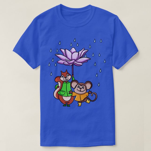 Lotus Blume Umbrella T-Shirt (Design vorne)
