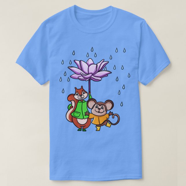 Lotus Blume Umbrella T-Shirt (Design vorne)