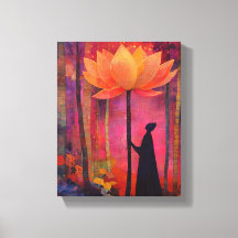 Lotus Blume und Engel