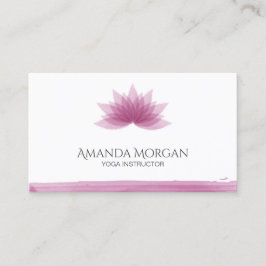Lotus Blume Visitenkarte