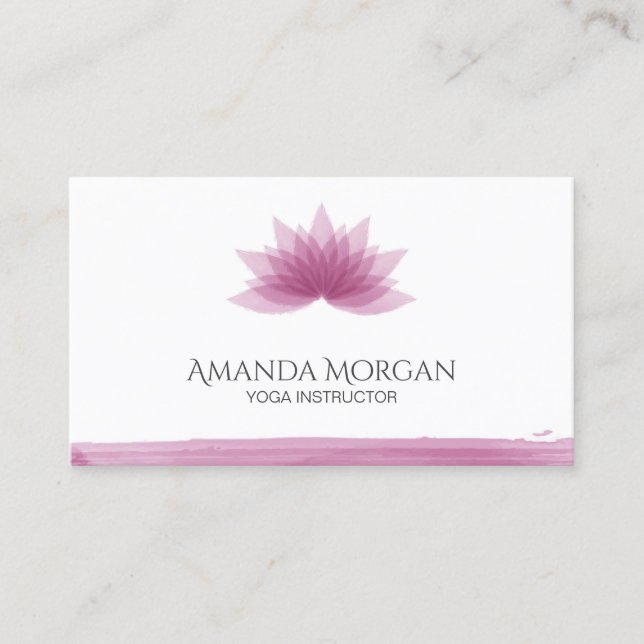 Lotus Blume Visitenkarte (Vorderseite)