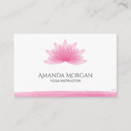 Lotus Blume Visitenkarte