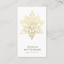 Lotus-Blume  Visitenkarte