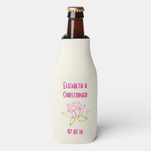 Lotus Blume/Wasser Lidsche Gastgeschenk Hochzeit Flaschenkühler