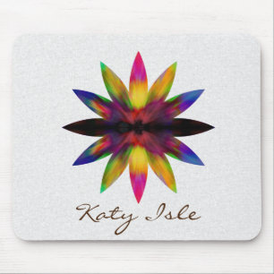 Lotus Blume Wasserfarben Ethnische Farbe Anstrich Mousepad