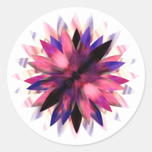 Lotus Blume Wasserfarbige Logos Heilung Yoga Runder Aufkleber