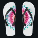 Lotus-Blume weiß/rosa Flip Flops<br><div class="desc">Es ist Spaß, maßgeschneiderte Hochzeitsflip Flops mit weißer und rosa Lotus Blume.</div>