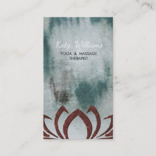 Lotus Blume Yoga Dozentin Medizin Holistisch Visitenkarte