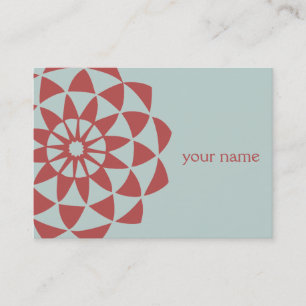 Lotus Blume Yoga Lehrer Business Card Visitenkarte