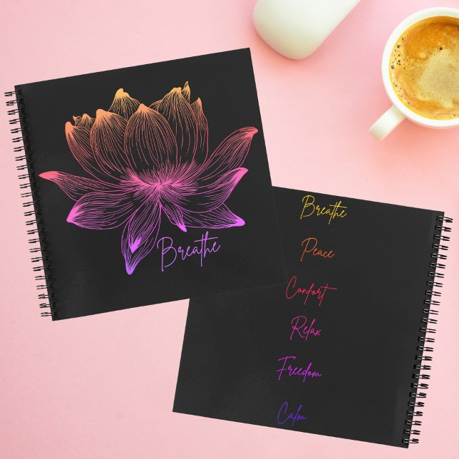 Lotus Blume Yoga Medizin Liebhaber Notizbuch (Von Creator hochgeladen)